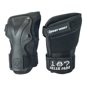 187 Derby Wrist Guards - Black