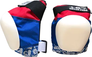 187 Pro Knee Pads Xl-Red/White/Blu