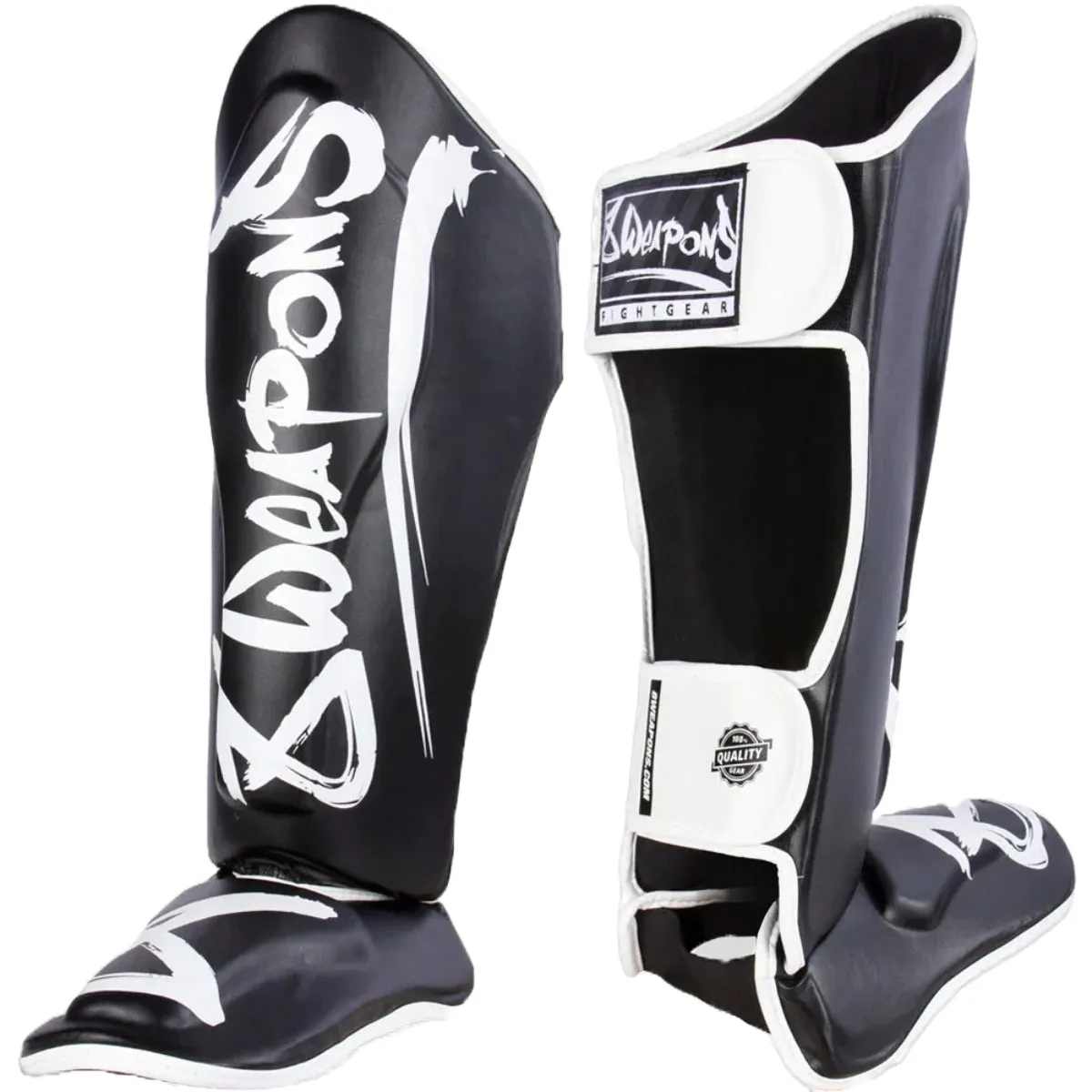 8 Weapons Unlimited Shin Guards Black