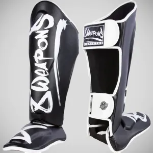 8 Weapons Unlimited Shin Guards Black