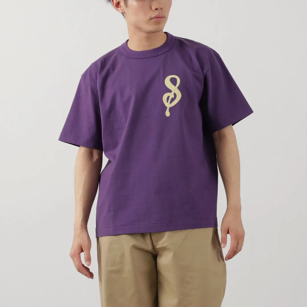 A.G.SPALDING＆BROS / 14/Jersey Felt Letter Short Sleeve T-Shirt S Logo