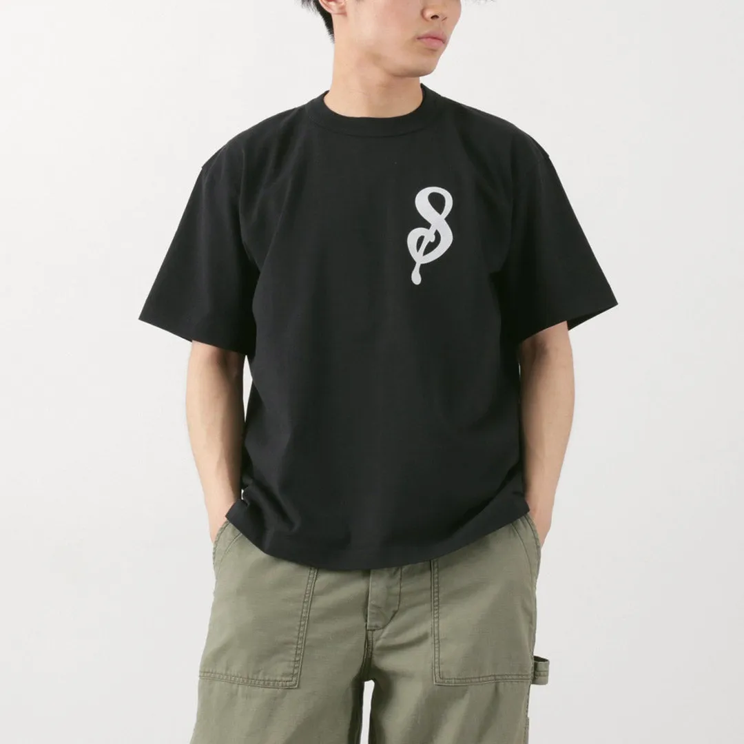 A.G.SPALDING＆BROS / 14/Jersey Felt Letter Short Sleeve T-Shirt S Logo