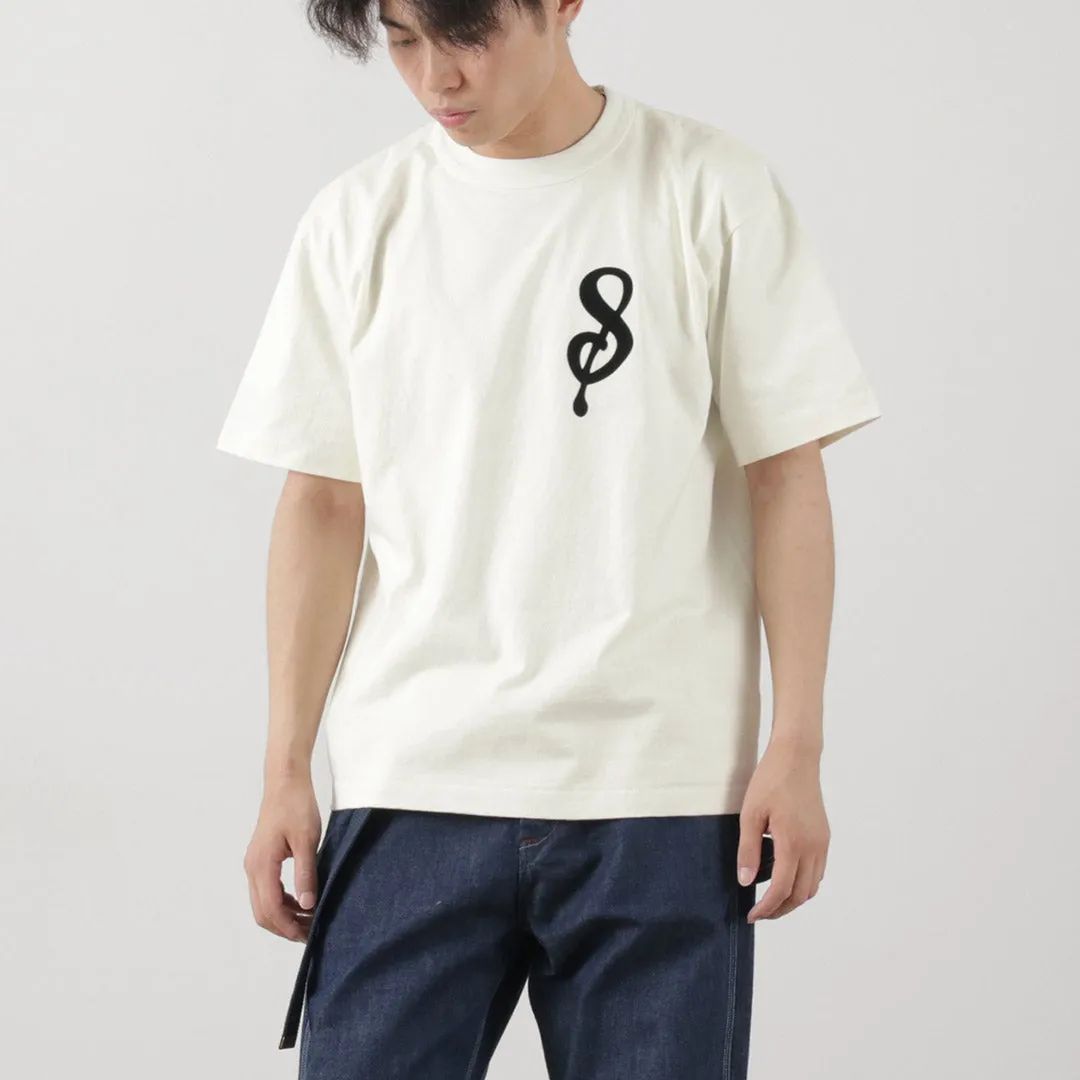 A.G.SPALDING＆BROS / 14/Jersey Felt Letter Short Sleeve T-Shirt S Logo