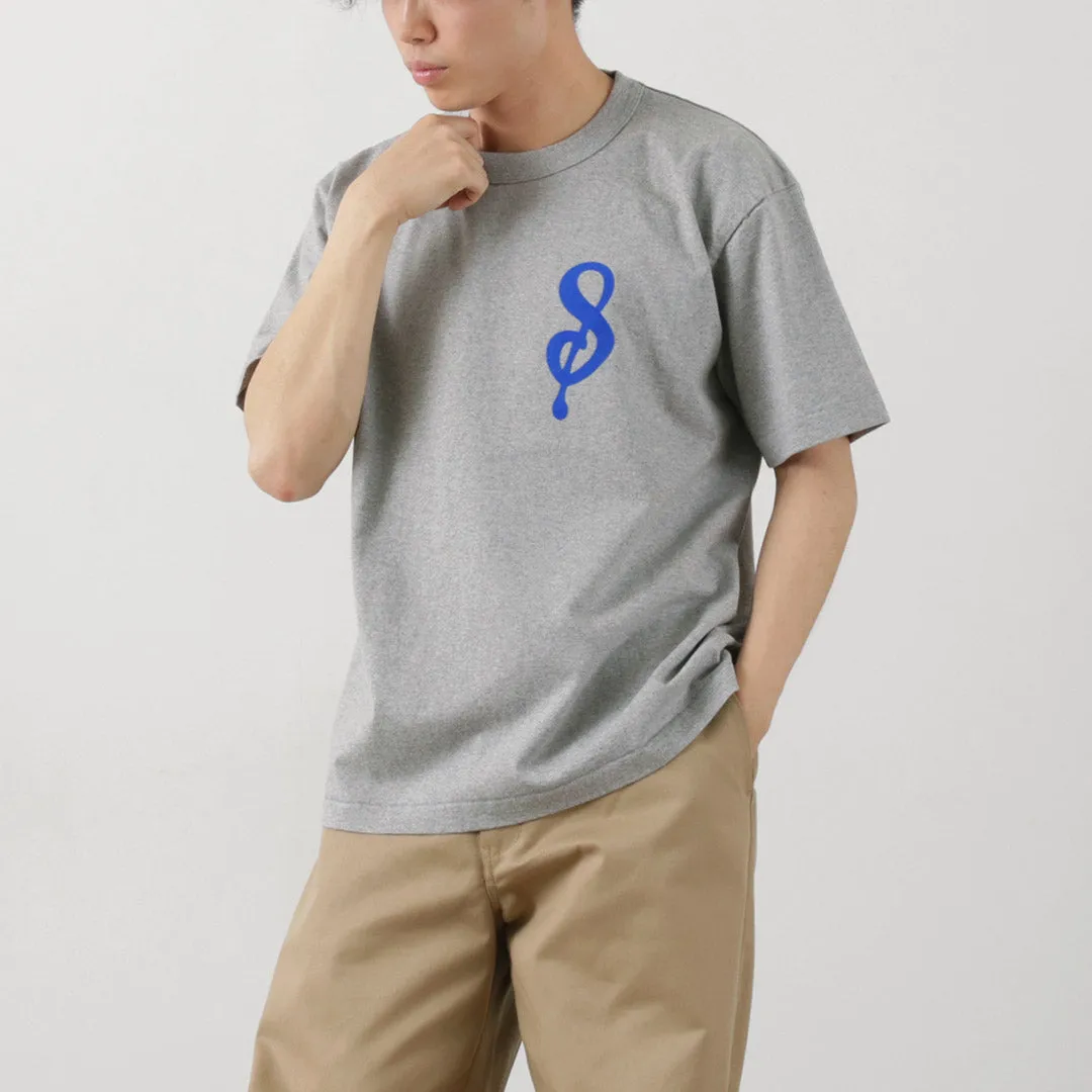 A.G.SPALDING＆BROS / 14/Jersey Felt Letter Short Sleeve T-Shirt S Logo