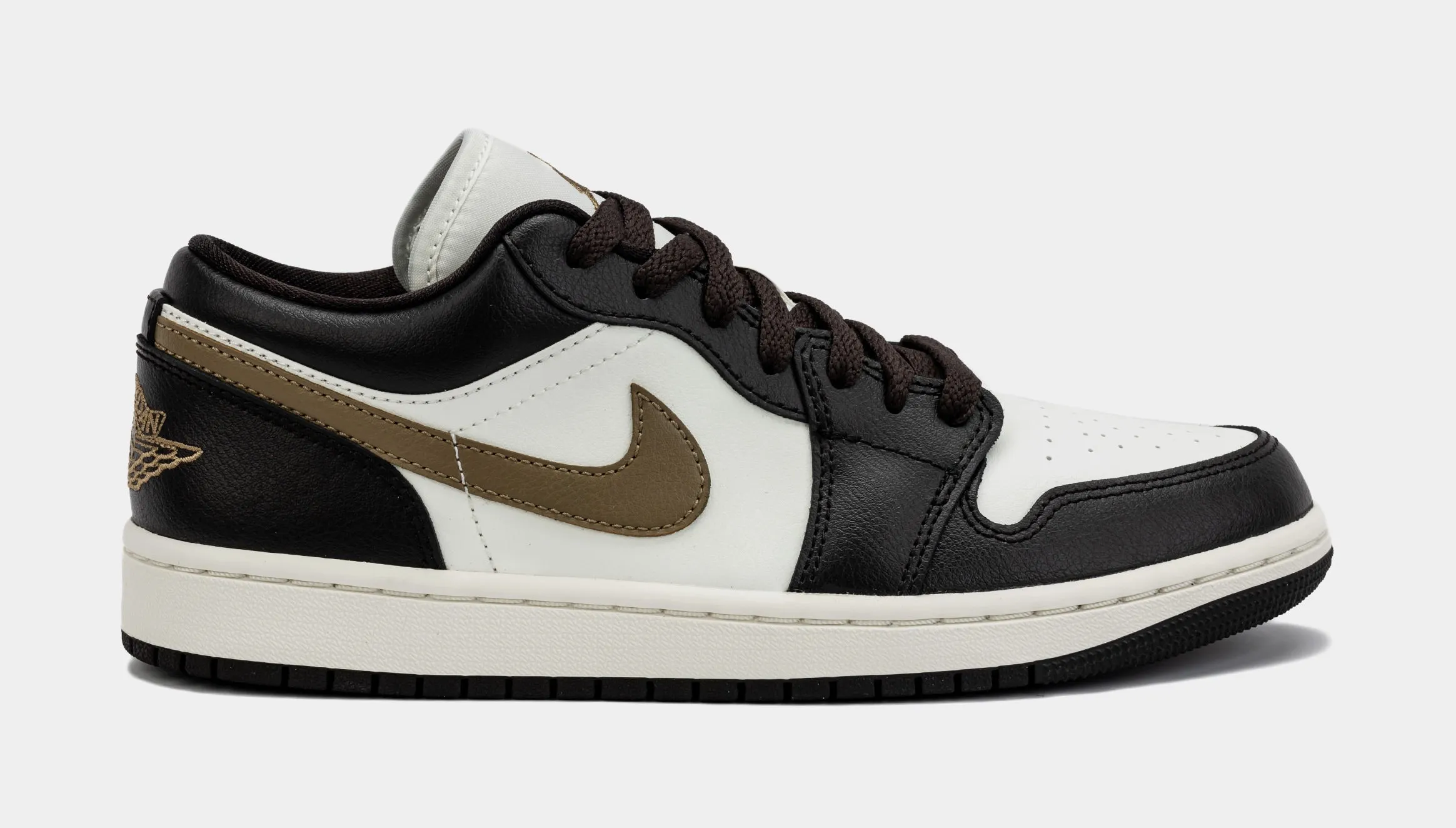 Air Jordan 1 Retro Low Shadow Brown Womens Lifestyle Shoes (Black/Brown)