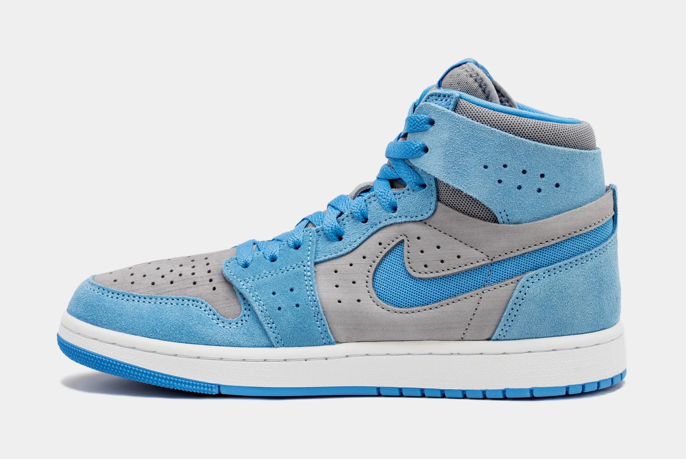 Air Jordan 1 Zoom CMFT 2 University Blue Mens Lifestyle Shoes (Grey/Blue)