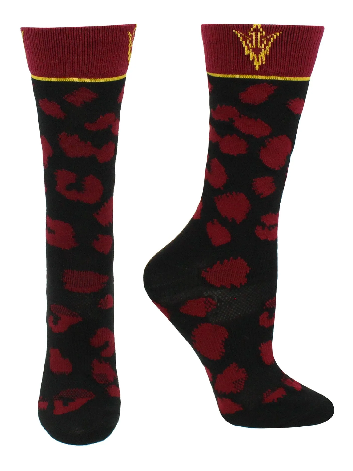 ASU Sun Devils Socks Womens Savage Crew Socks