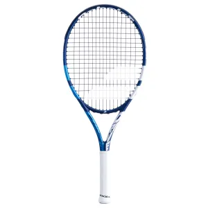 Babolat Pure Drive JUNIOR 230gm 25 STRUNG With Cover Hybrid Graphite Aluminium Blue White Tennis Racket