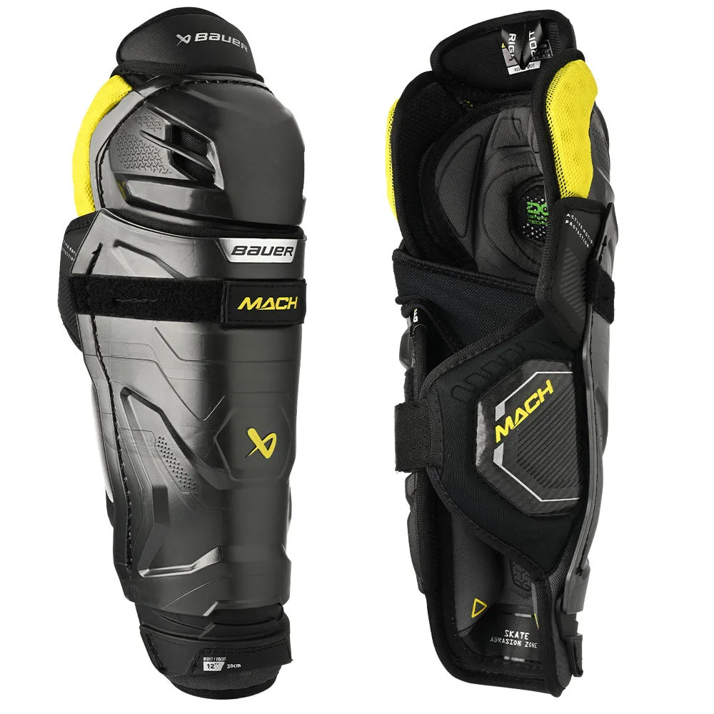 BAUER SUPREME MACH JUNIOR HOCKEY SHIN PADS