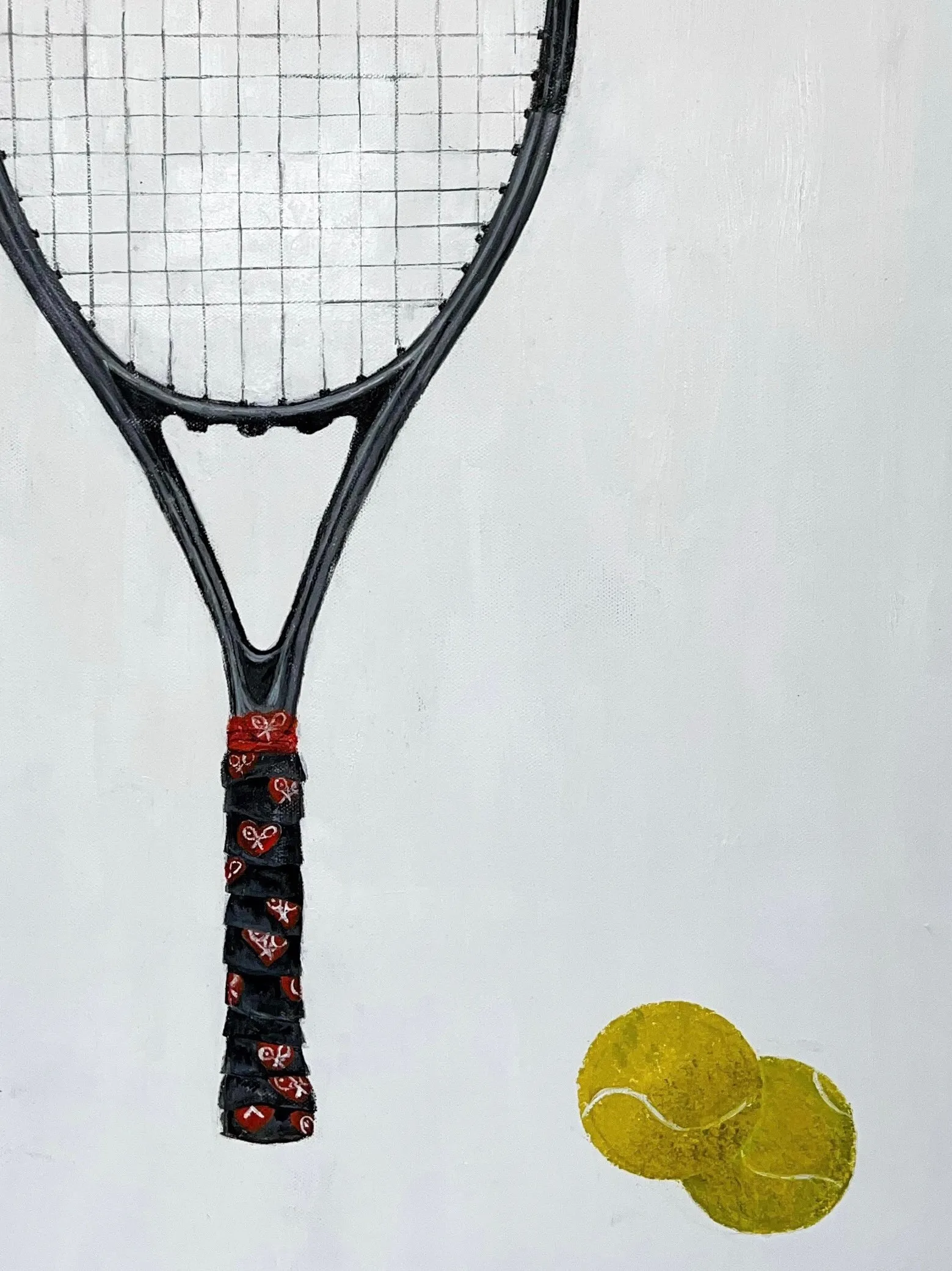 Black Racket Painting