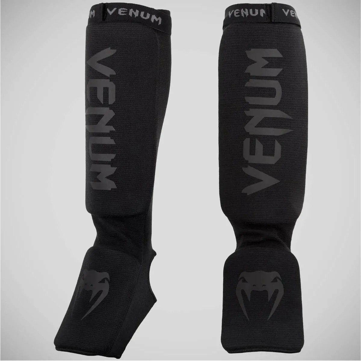 Black/Black Venum Kontact Shin Instep Guards