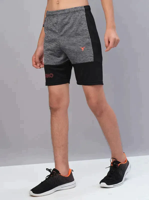 Boys Melange Slim Fit Shorts with TECHNO GUARD