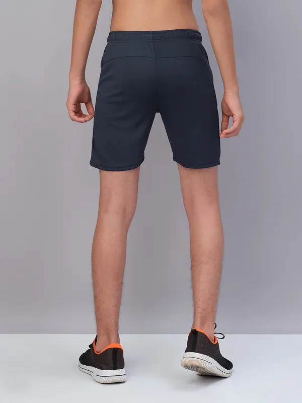 Boys Solid Slim Fit Shorts with TECHNO GUARD