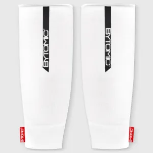 Bytomic Red Label Elasticated Shin Guards White/Black