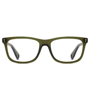 CR7 Unisex Black-Green Rectangular Optical Frame