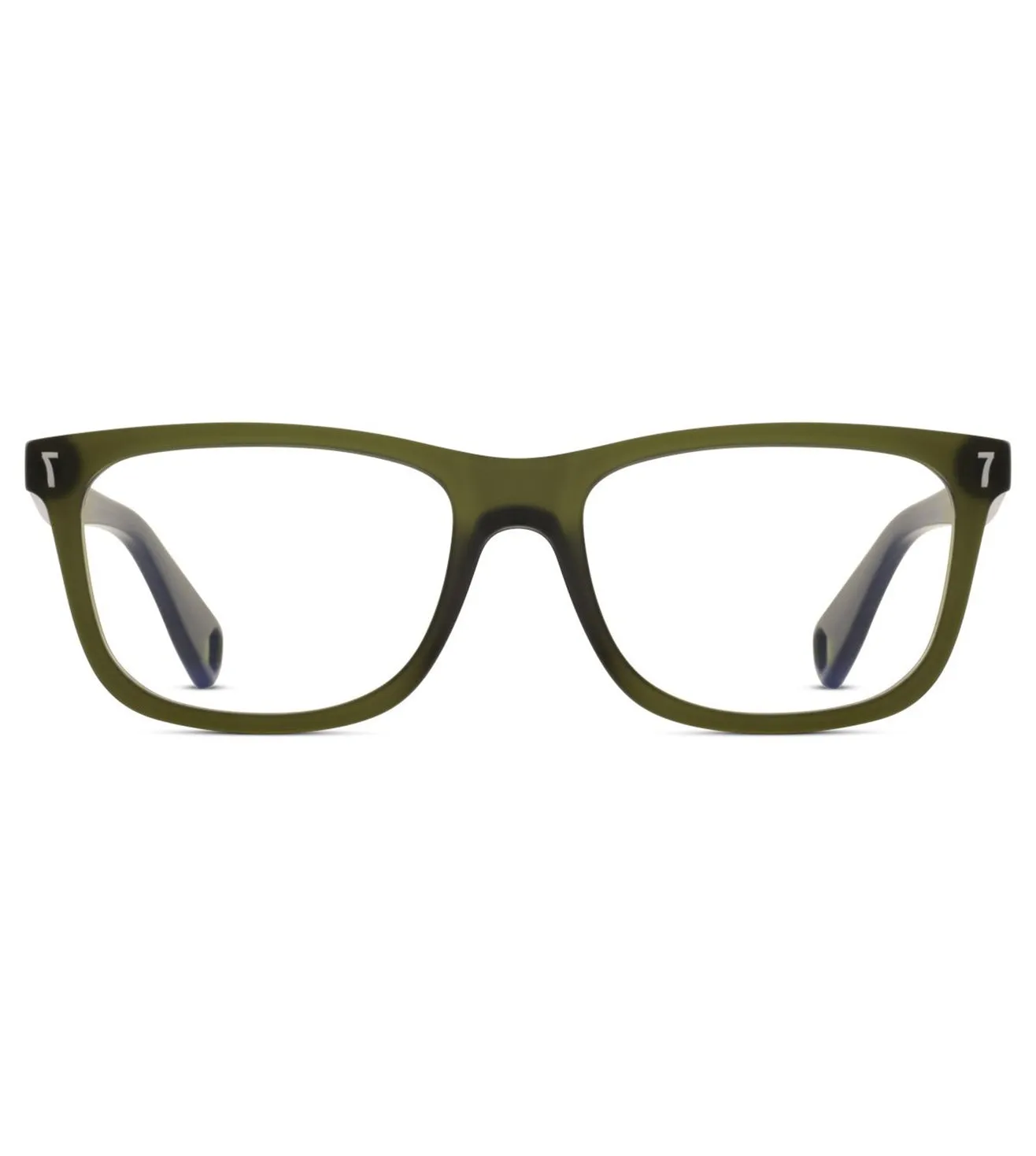 CR7 Unisex Black-Green Rectangular Optical Frame