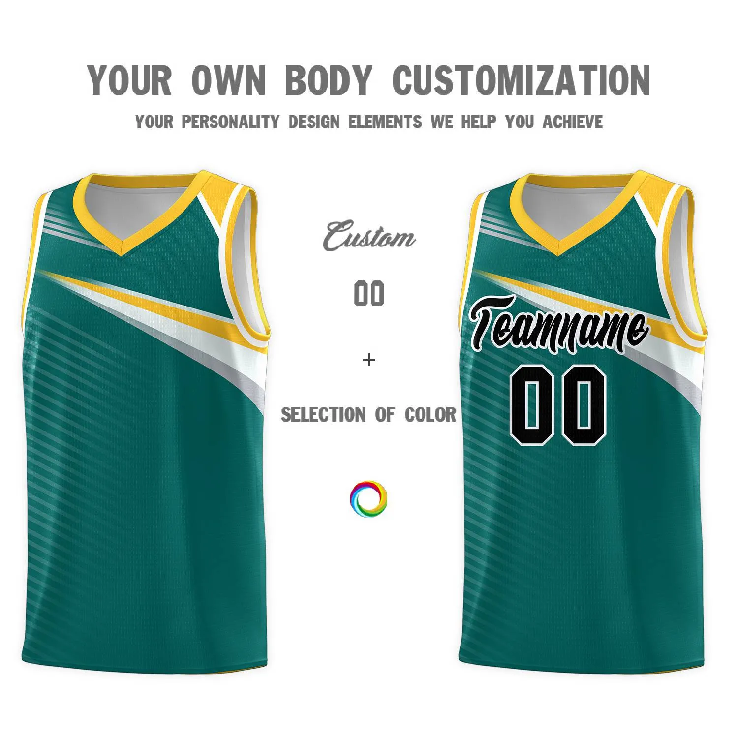 Custom Aqua Navy Chest Color Block Sports Uniform Basketball Jersey