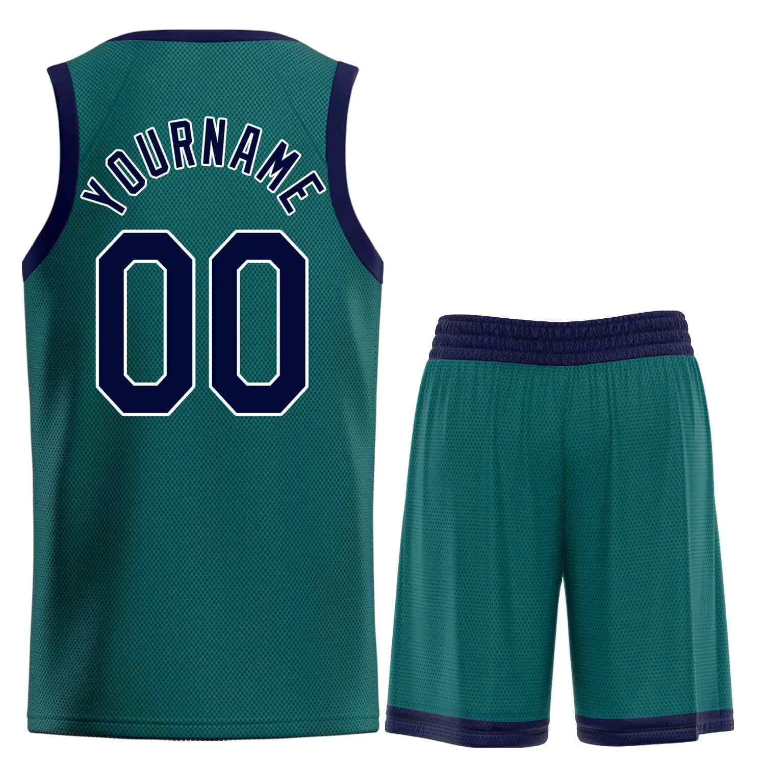 Custom Aqua Navy-White Heal Sports Uniform Classic Sets Basketball Jersey