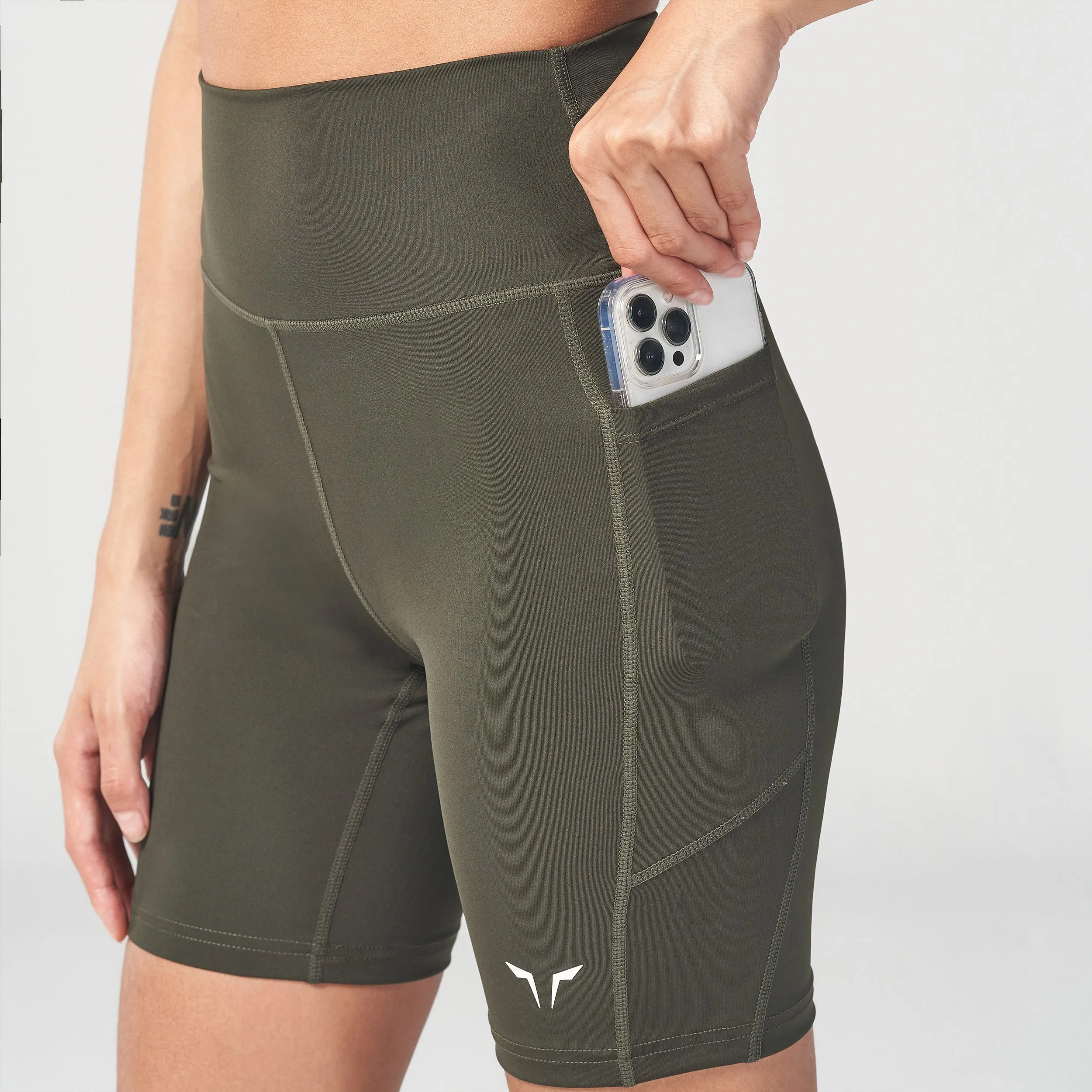 Essential 7'' Cycling Shorts - Khaki