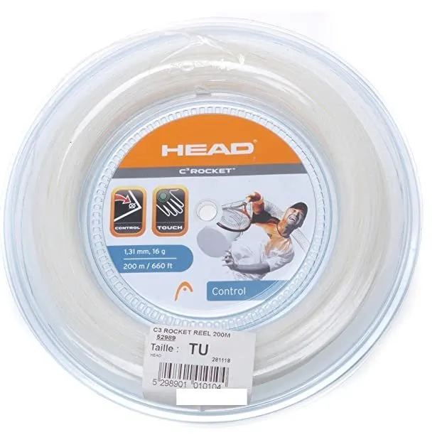 Head 18R C3 Rocket 200m Tennis Reel String [WS]