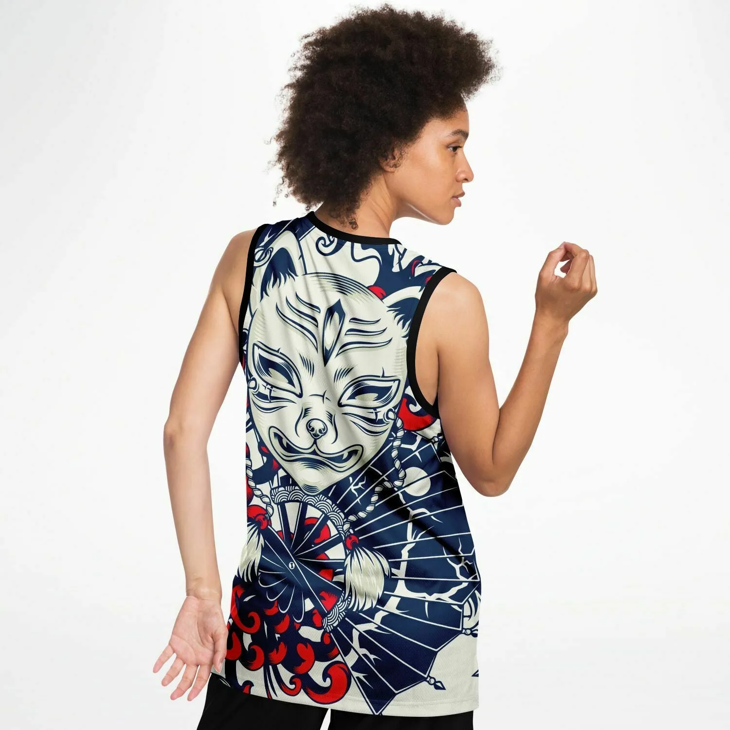 Kitsune Art Basketball Jersey