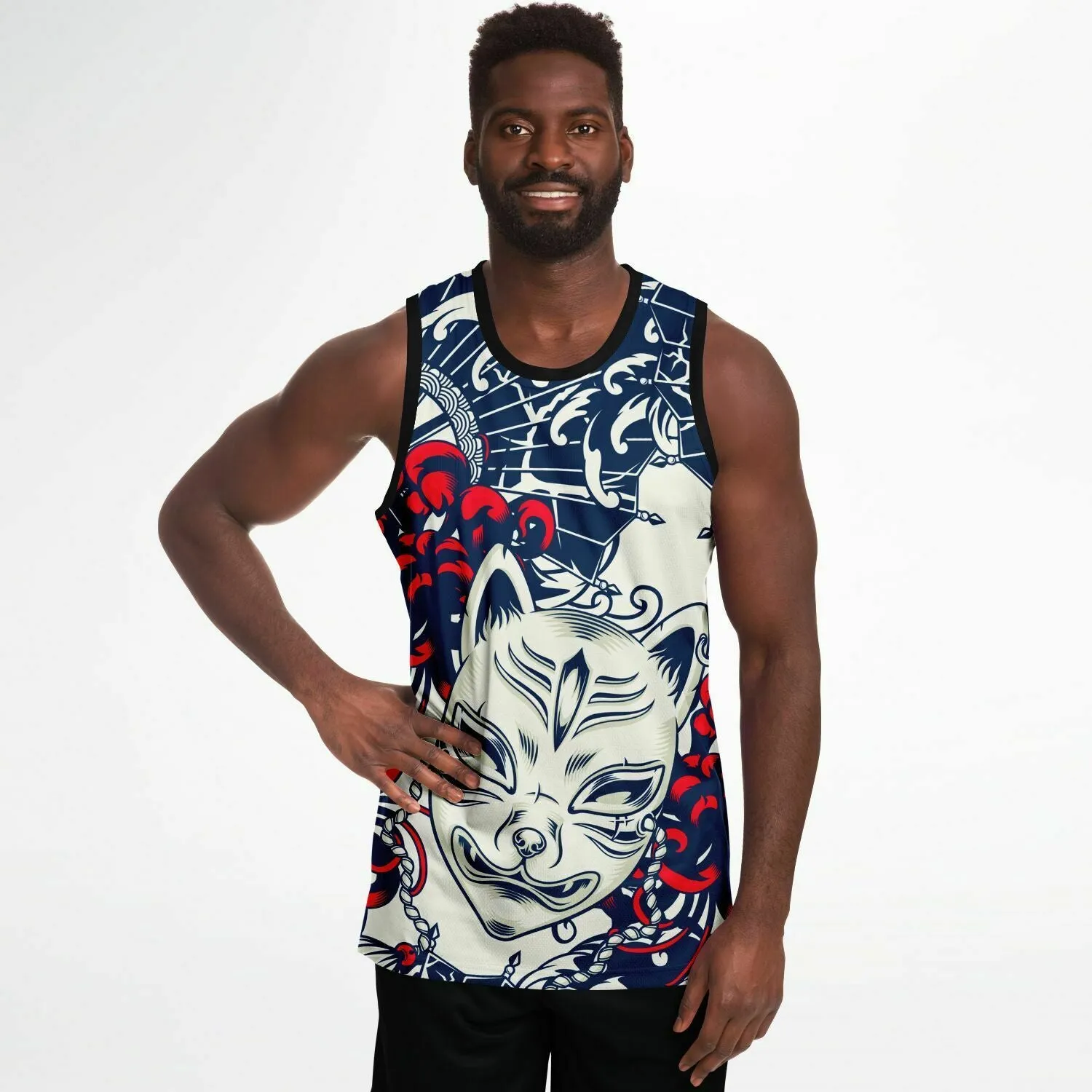 Kitsune Art Basketball Jersey