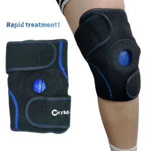 Knee Support Brace Wrap with Ice Gel Pack for Hot and Cold Therapy: for ACL, Meniscus Tear, Golf/Tennis Elbow, Sports, Knee Pain, Tendonitis, Pain Relief, etc. (Flexible, Reusable and Multi-Purpose)