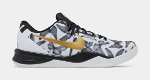 Kobe VIII Protro Mens Basketball Shoes (White/Metallic Gold/Black)