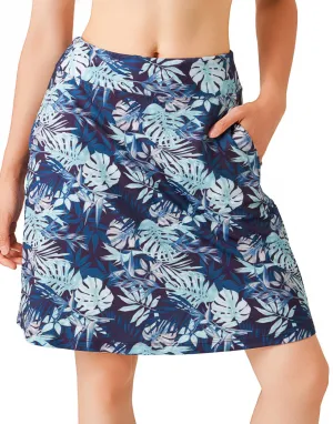 Modest Knee Length Skort, Floral, 20"