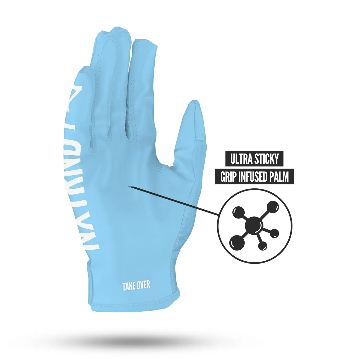 NXTRND G1® Football Gloves Columbia Blue