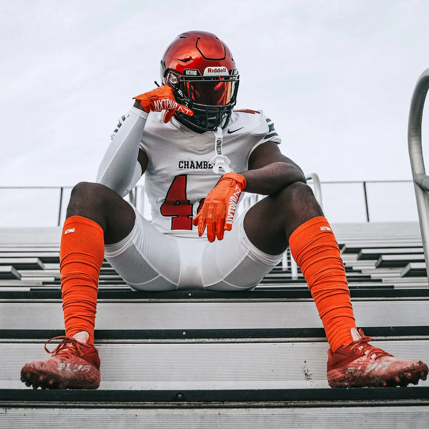 NXTRND XTD® Scrunch Football Socks Orange