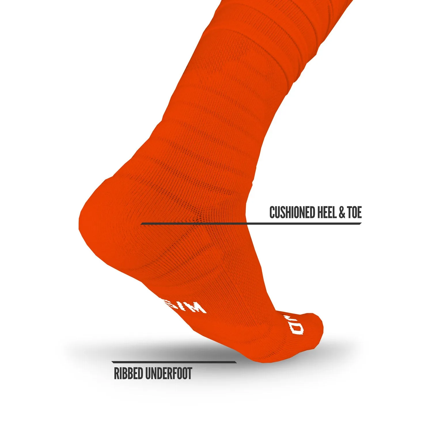 NXTRND XTD® Scrunch Football Socks Orange