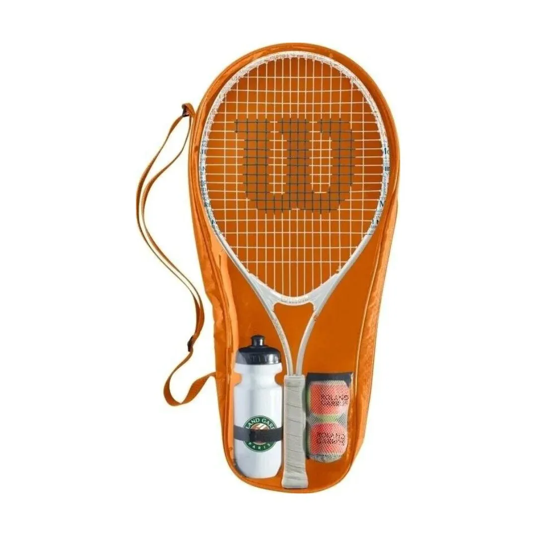 PACK Wilson Roland Garros Elite 210 gm JUNIOR 25 STRUNG Tennis Racket Kit [WS]