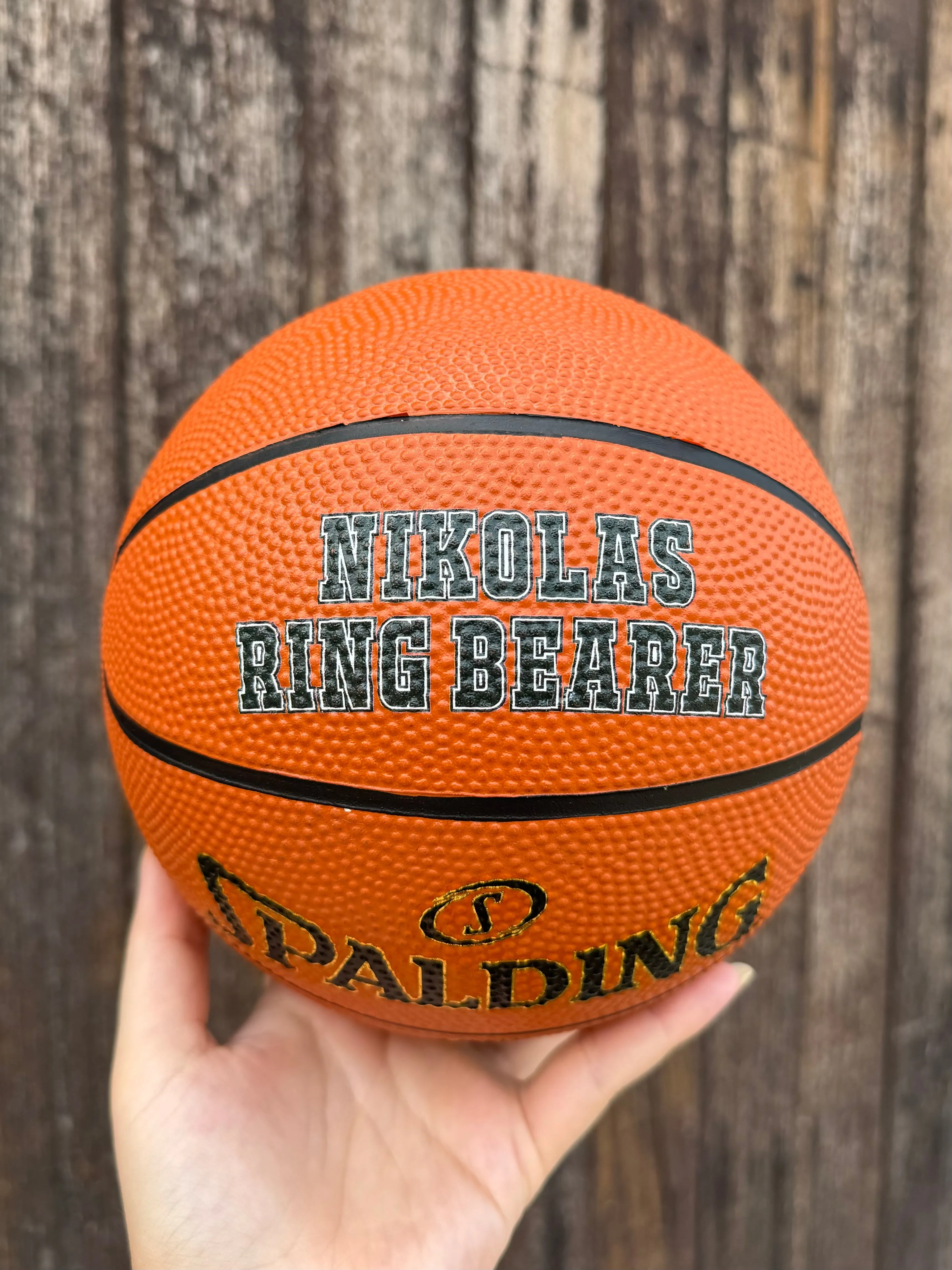 Personalised Mini Spalding Basketball (Size 1 & 3)