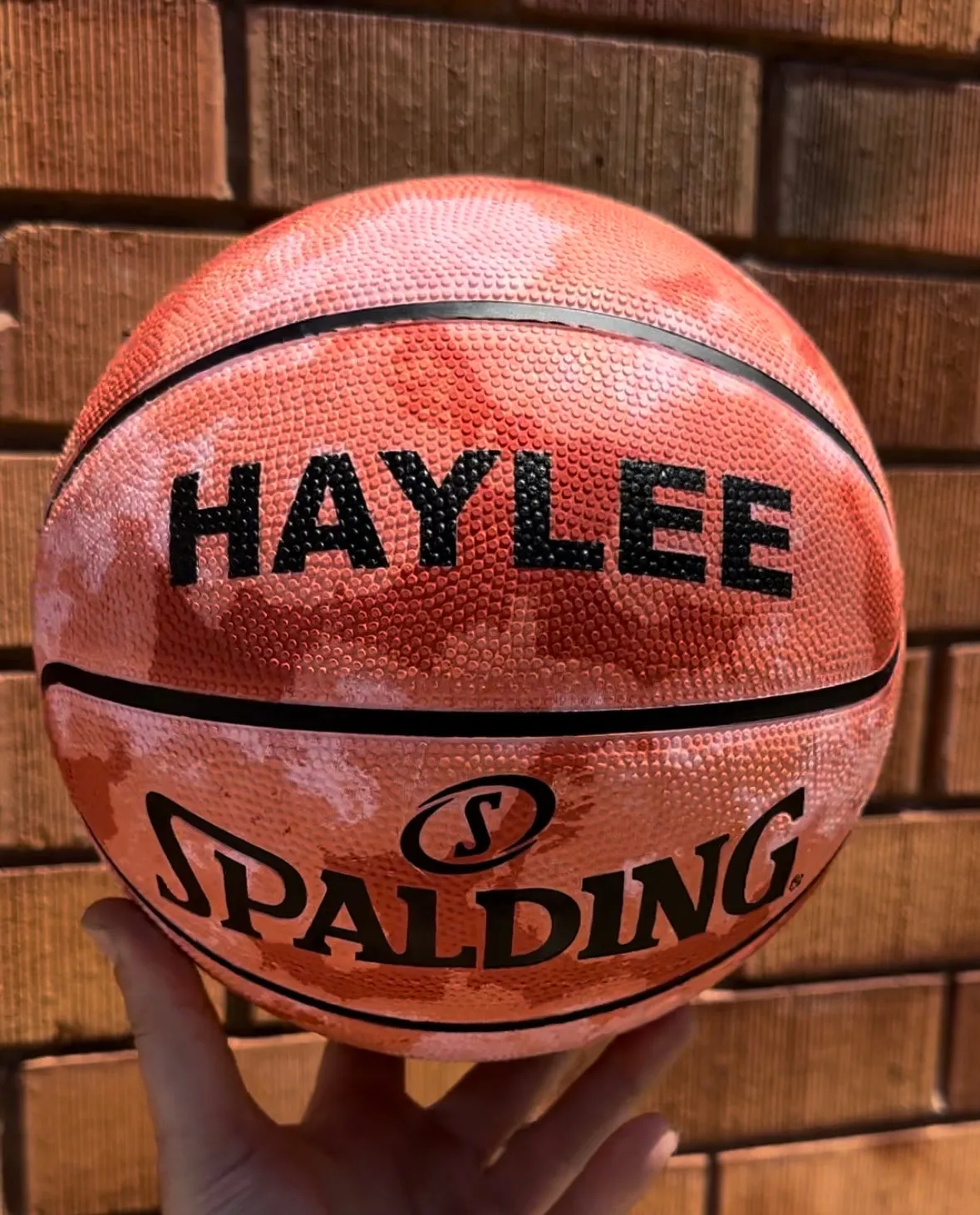 Personalised Spalding Rubber Basketball Urban - Red (Size 5, 6 & 7)