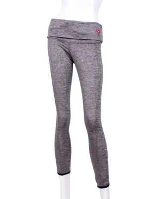 Roll Down Leg Lengthening Leggings Grey