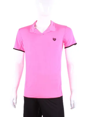 Short Men’s Polo Shirt Pink