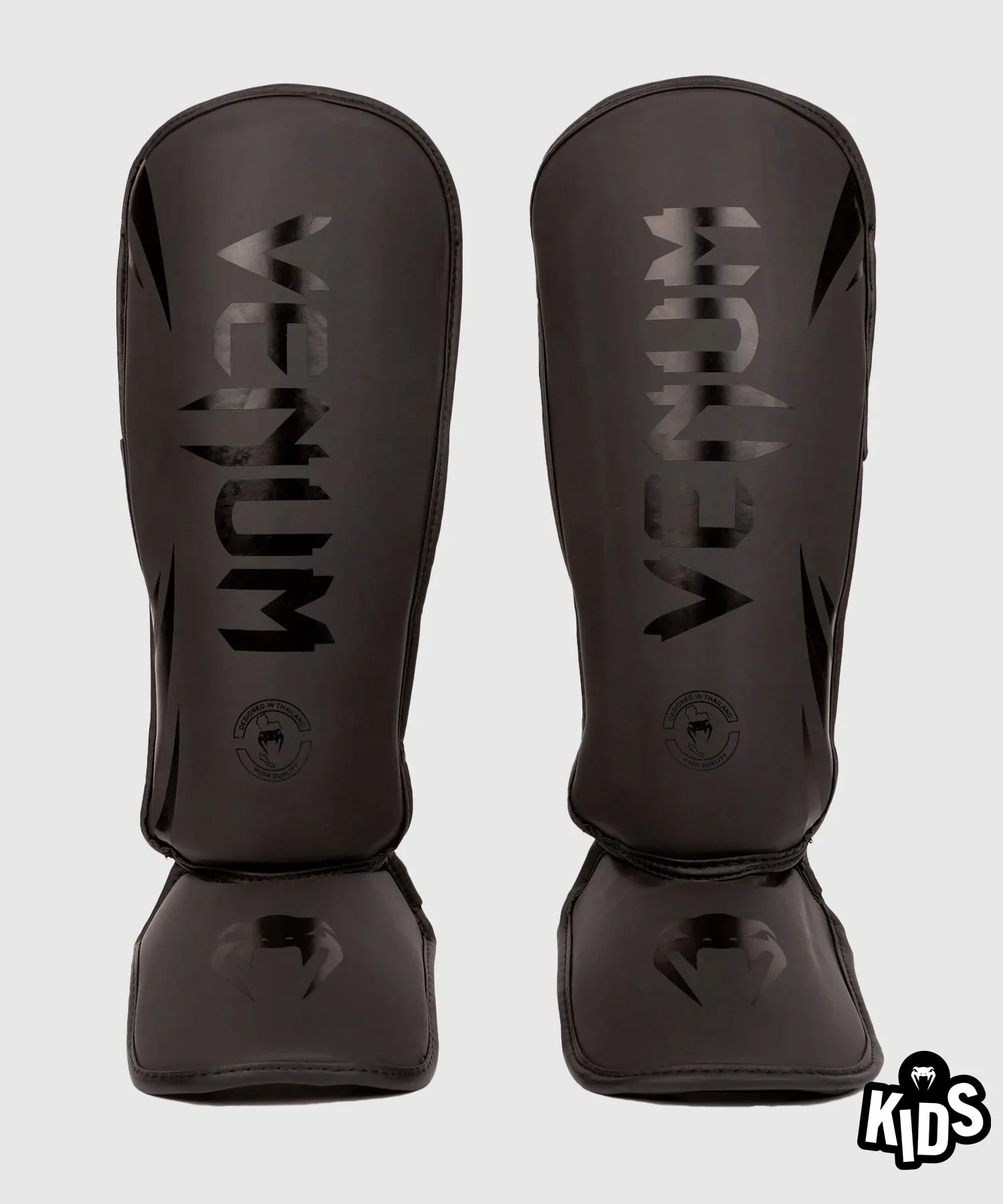 Venum Challenger Kids Shin Guards - Black/Black