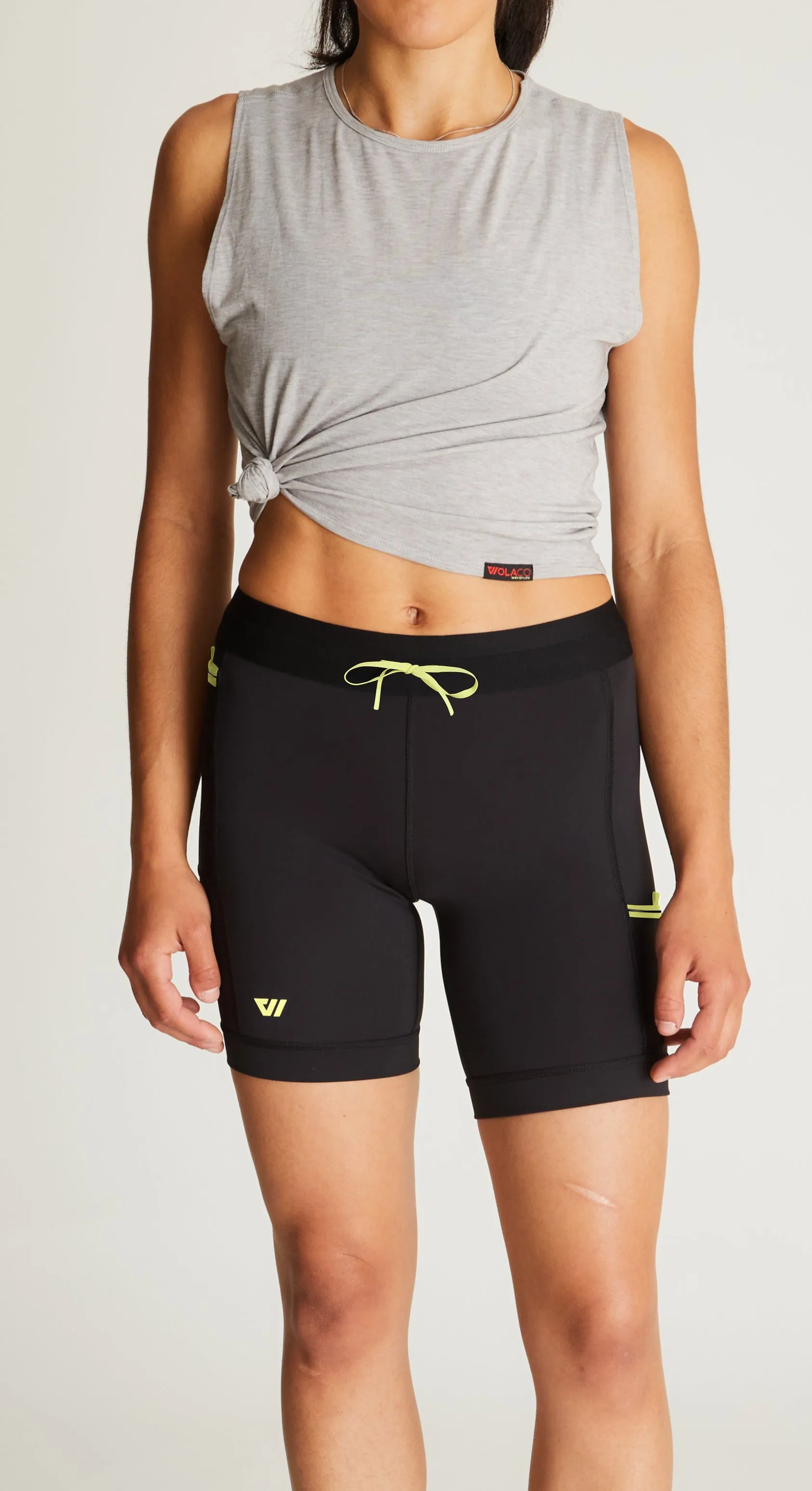 Women's Sprint Half Tight in Black w/ Lightning Bolt