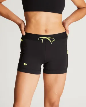 Women's Sprint Half Tight in Black w/ Lightning Bolt